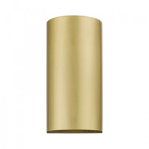 ##Antique Hardware## 1 Light Satin Gold Outdoor / Indoor ADA Medium Sconce
