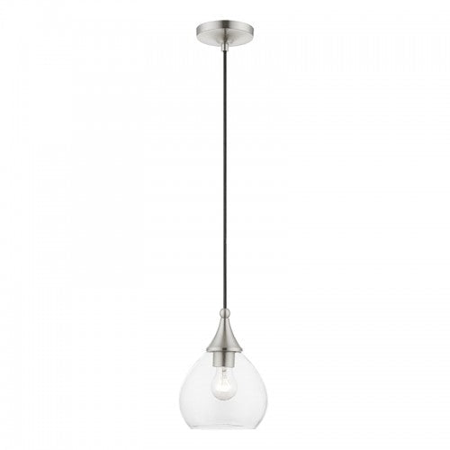 ##Antique Hardware## 1 Light Brushed Nickel Mini Pendant