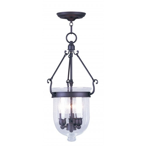 ##Antique Hardware## 3 Light Bronze Chain Lantern