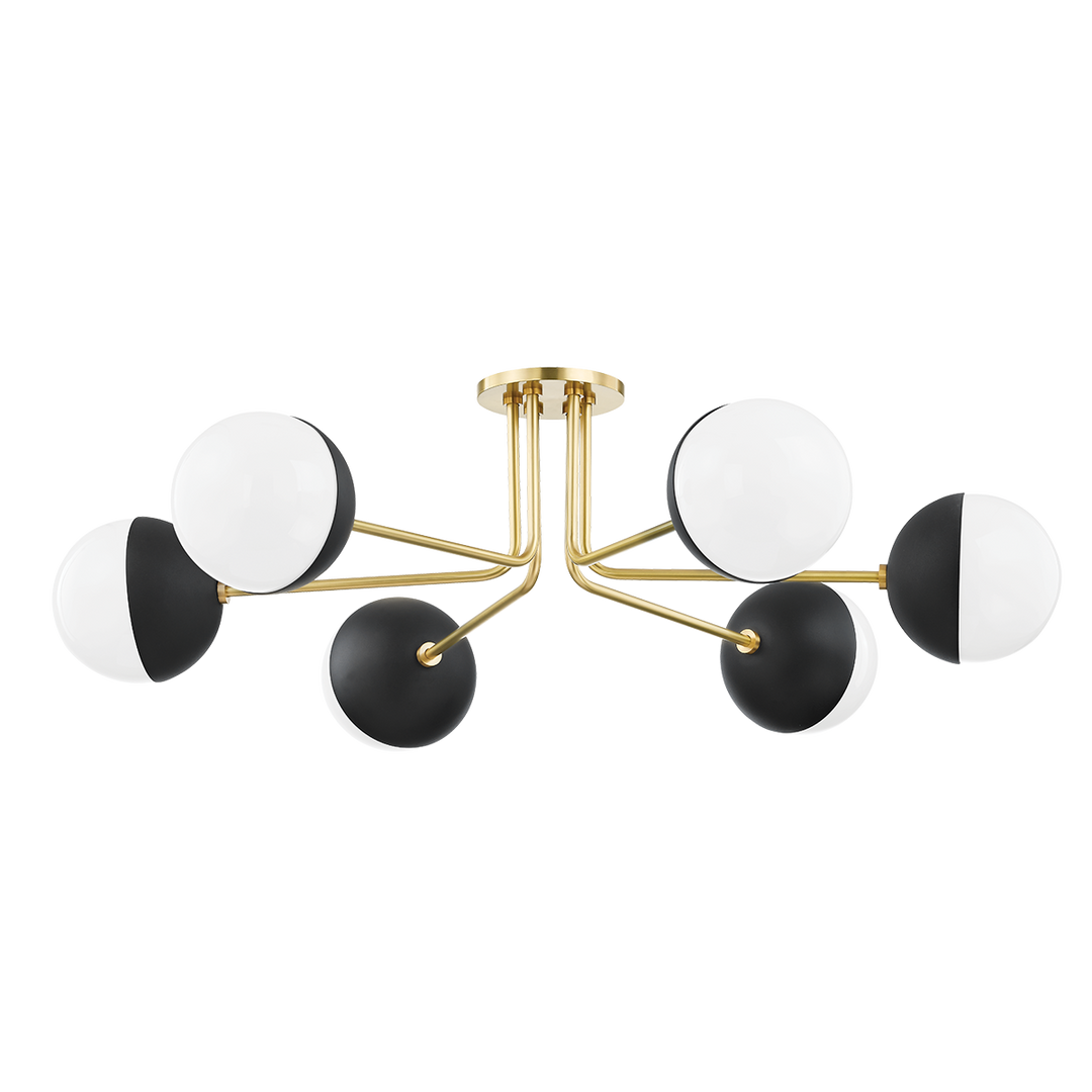 ##Antique Hardware## Renee Semi Flush