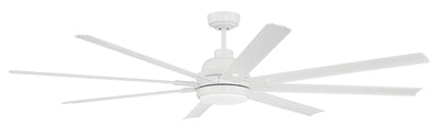 Antique Hardware 72" Rush in White w/ White Blades Ceiling Fan