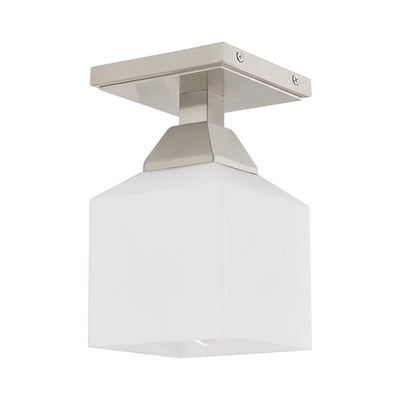 ##Antique Hardware## 1 Light Brushed Nickel Ceiling Mount