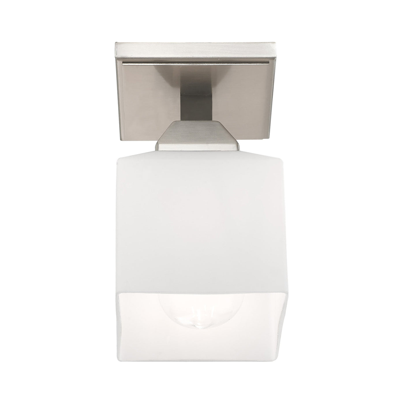 ##Antique Hardware## 1 Light Brushed Nickel Ceiling Mount