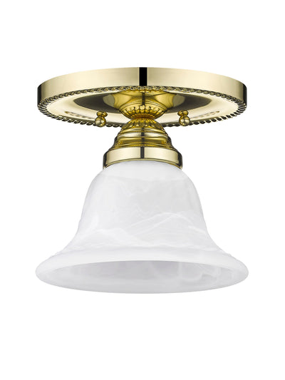 ##Antique Hardware## 1 Light Polished Brass Ceiling Mount