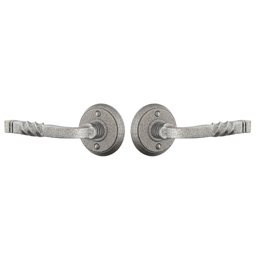 ##Antique Hardware## Emtek Wrought Steel San Carlos Lever With Disk Rosette