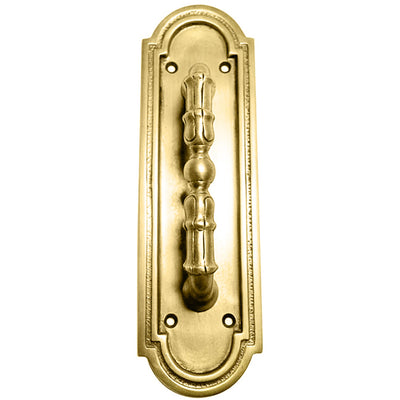 ##Antique Hardware## 8 3/8 Inch Solid Brass Arched Style Pull Plate (Several Finishes Available)