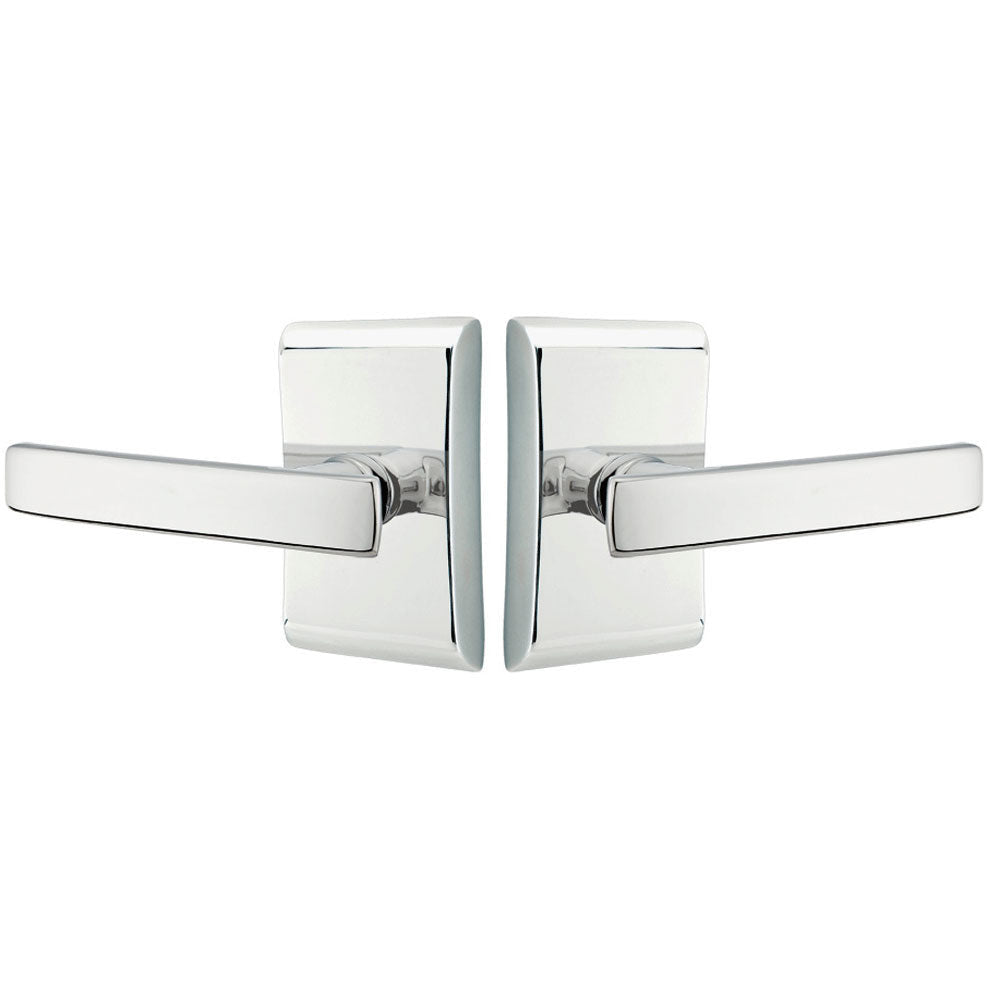 Antique Hardware Emtek Solid Brass Geneva Lever With Neos Rosette (Several Finish Options) EMTEK LEVER DOOR KNOB