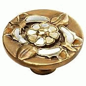 ##Antique Hardware## 1 1/2 Inch Designer Symphony Heirloom Treasures Round Cabinet & Furniture Knob
