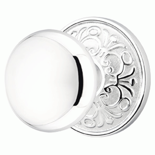 ##Antique Hardware## Solid Brass Providence Door Knob Set With Lancaster Rosette (Several Finish Options)