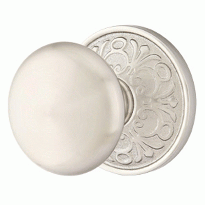 ##Antique Hardware## Solid Brass Providence Door Knob Set With Lancaster Rosette (Several Finish Options)
