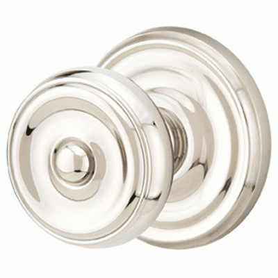 ##Antique Hardware## Solid Brass Waverly Door Knob Set With Regular Rosette (Several Finish Options)