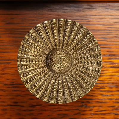 ##Antique Hardware## 2 Inch Solid Brass Art Deco Style Round Cabinet & Furniture Knob