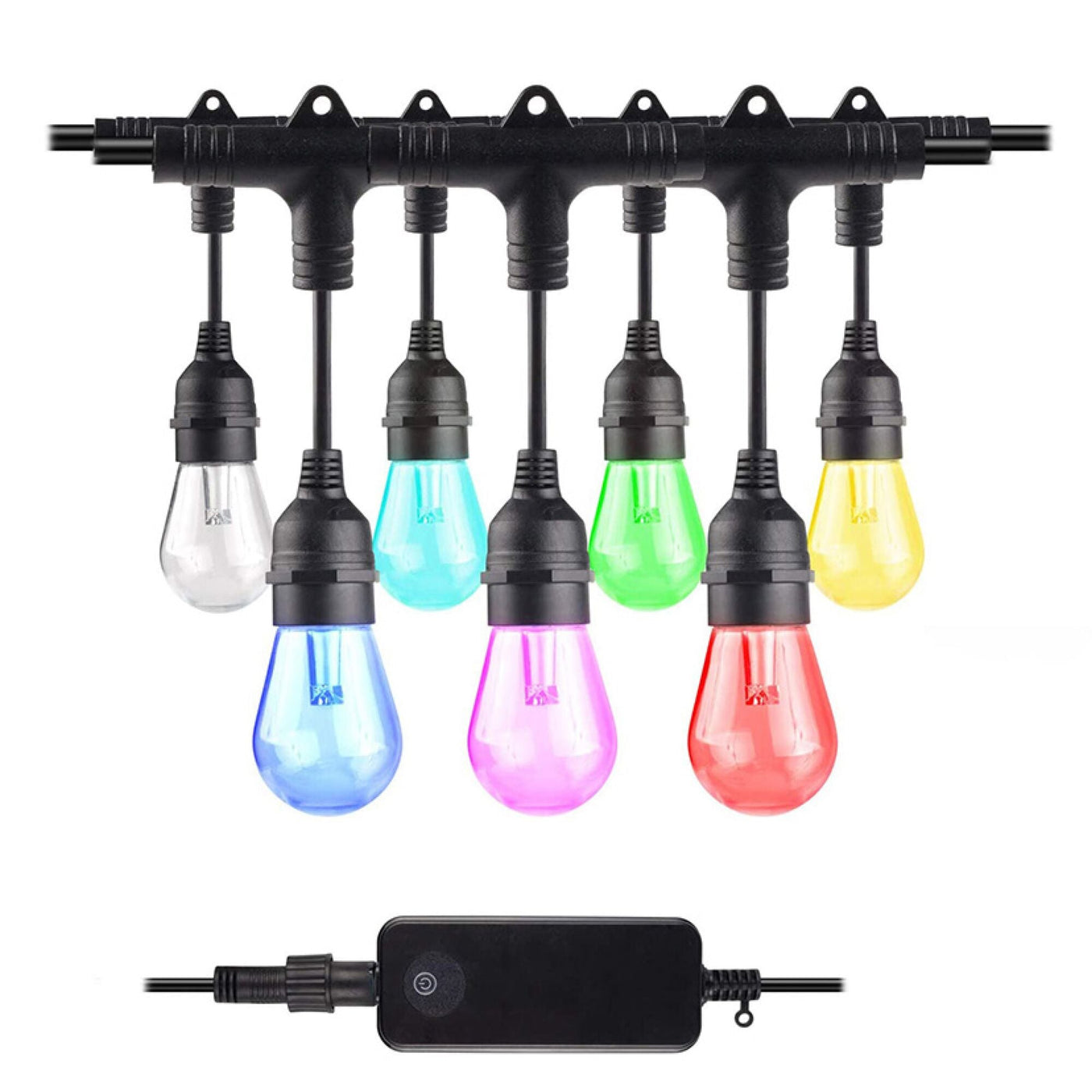 Antique Hardware 36' Smart String Light 18 Sockets W LED 0.3W S14 Clear Plastic LAMPS-2PK String Lights