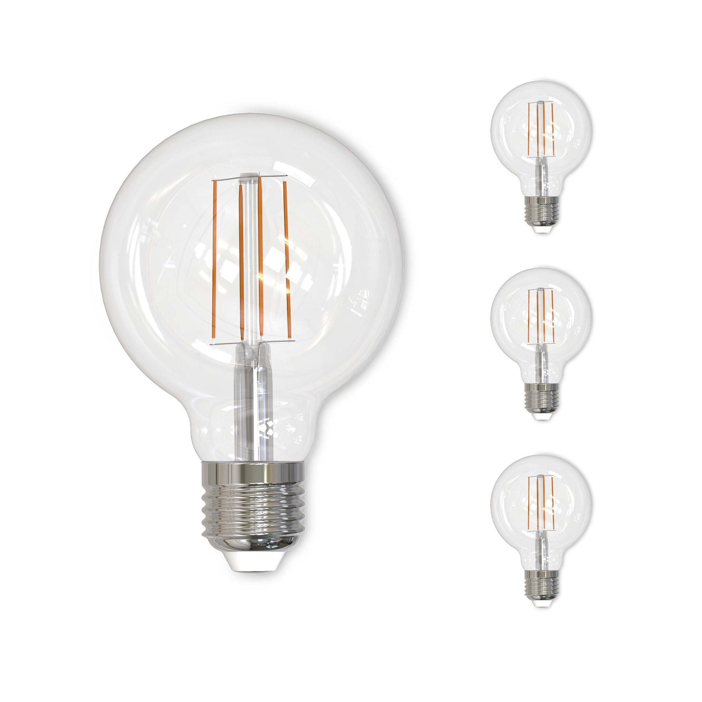 Antique Hardware 100W Pack of 4 E26 Base Bulbs (Warm White Light) Bulb