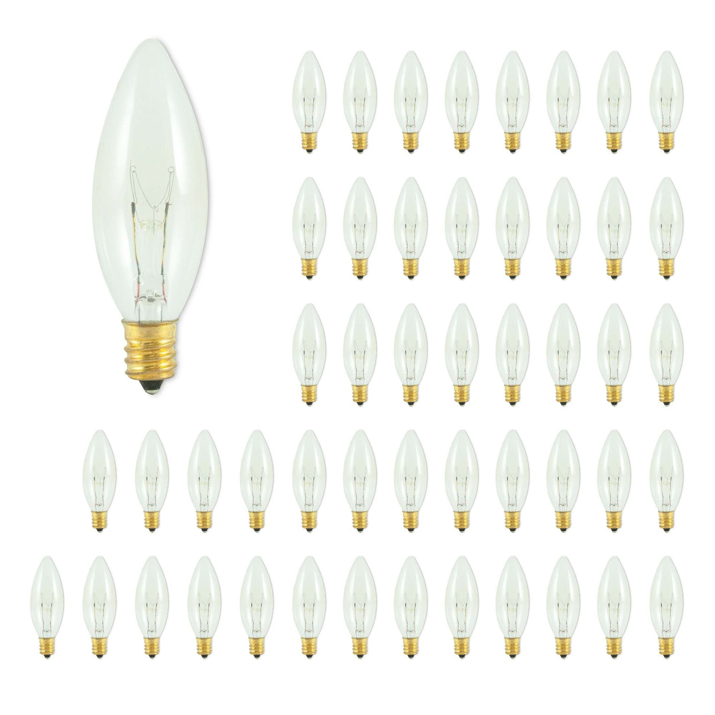 Antique Hardware 15W B8 Torpedo Clear E12 120V-50PK Bulb