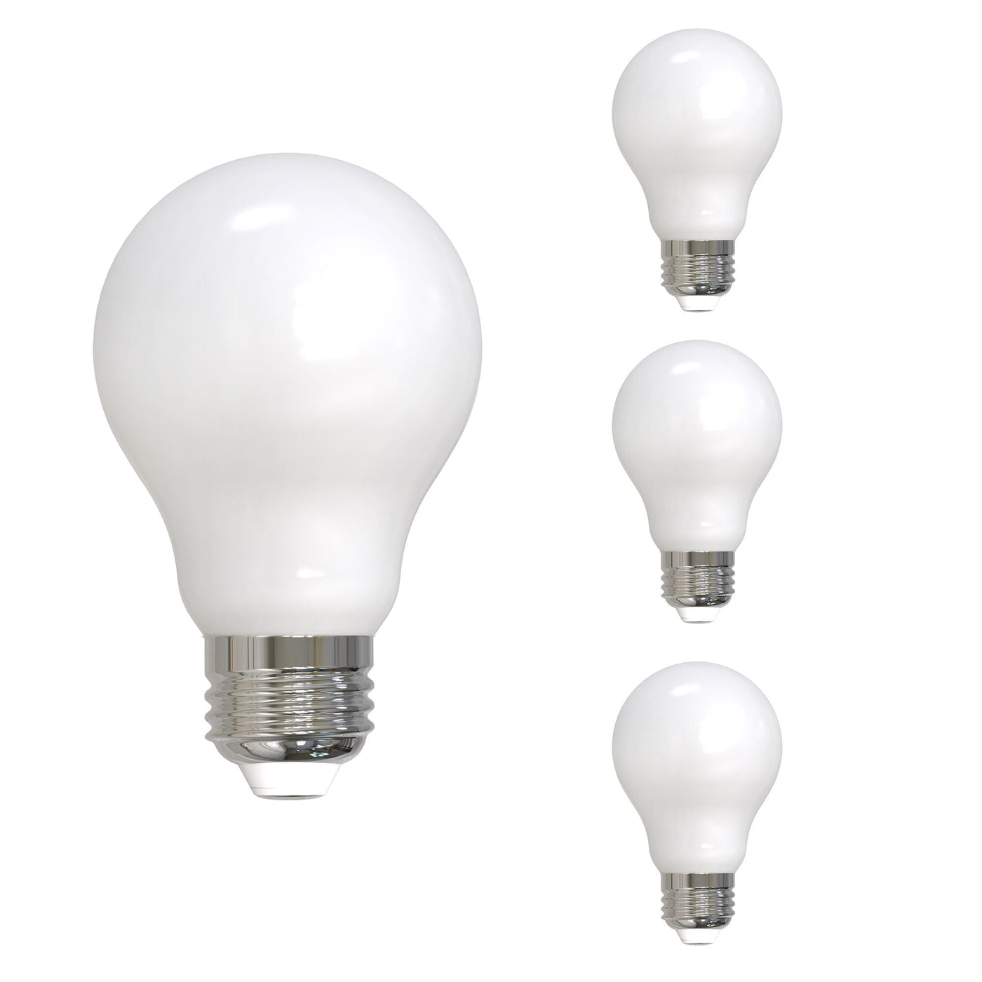 Antique Hardware 14W LED A19 4000K Filament Milky E26 Fully Compatible Dimming 4PK Bulb