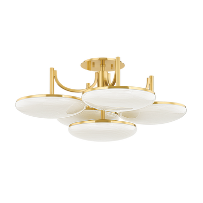 ##Antique Hardware## BREGMAN Semi Flush