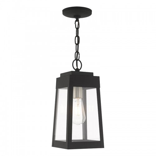 ##Antique Hardware## 1 Light Black Outdoor Pendant Lantern
