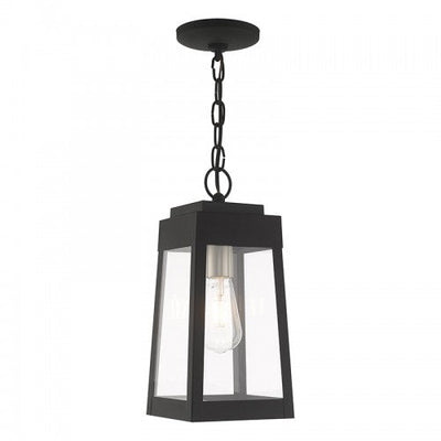 ##Antique Hardware## 1 Light Black Outdoor Pendant Lantern
