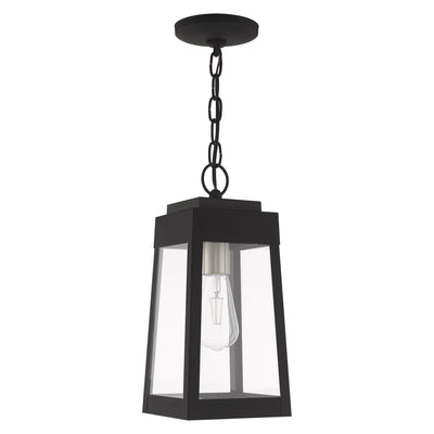 ##Antique Hardware## 1 Light Black Outdoor Pendant Lantern