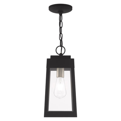 ##Antique Hardware## 1 Light Black Outdoor Pendant Lantern