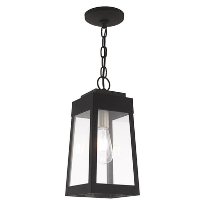 ##Antique Hardware## 1 Light Black Outdoor Pendant Lantern