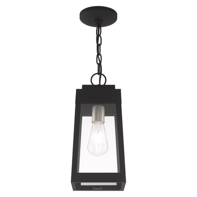 ##Antique Hardware## 1 Light Black Outdoor Pendant Lantern