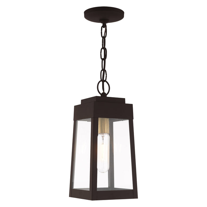 ##Antique Hardware## 1 Light Bronze Outdoor Pendant Lantern