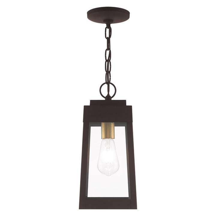 ##Antique Hardware## 1 Light Bronze Outdoor Pendant Lantern