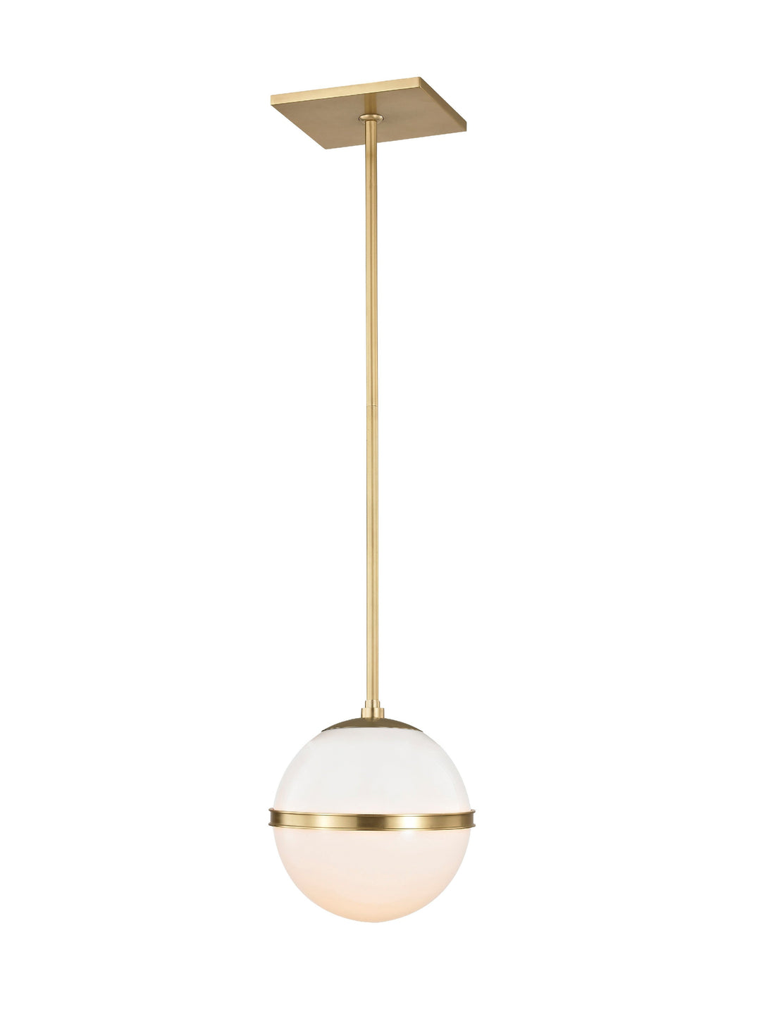 ##Antique Hardware## Brian Patrick Flynn Truax 1 Light Aged Brass Mini Pendant