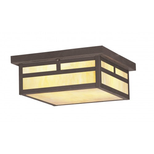 ##Antique Hardware## 3 Light Bronze Outdoor Ceiling Mount