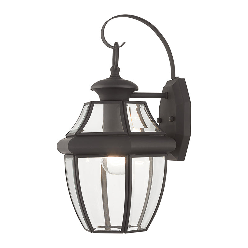 ##Antique Hardware## 1 Light Bronze Outdoor Wall Lantern