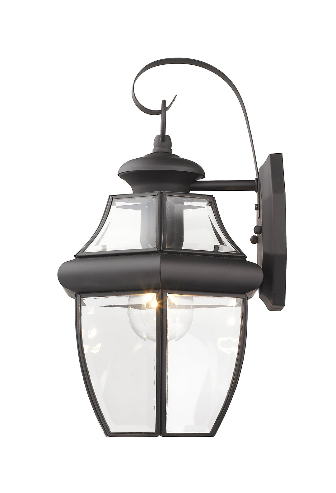 ##Antique Hardware## 1 Light Bronze Outdoor Wall Lantern