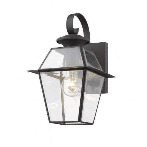 ##Antique Hardware## 1 Light Bronze Outdoor Wall Lantern