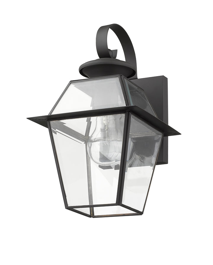 ##Antique Hardware## 1 Light Bronze Outdoor Wall Lantern