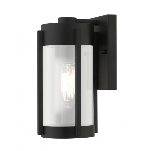 ##Antique Hardware## 1 Light Black Outdoor Wall Lantern