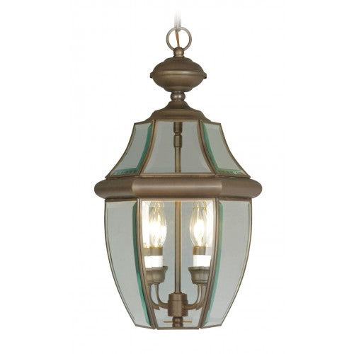 ##Antique Hardware## 2 Light Bronze Outdoor Lantern
