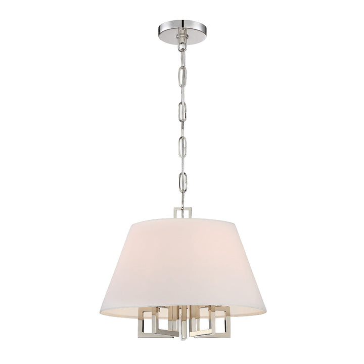 ##Antique Hardware## Libby Langdon Westwood 5 Light Polished Nickel Pendant