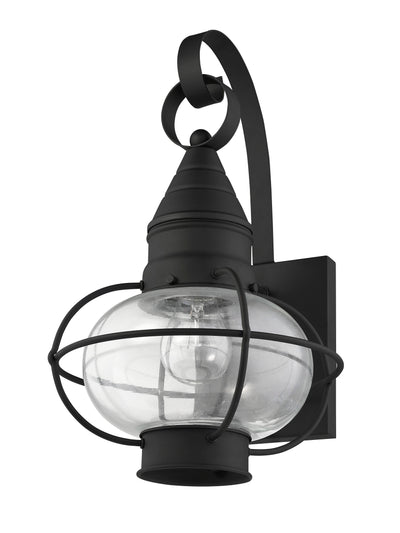 ##Antique Hardware## 1 Light Black Outdoor Wall Lantern