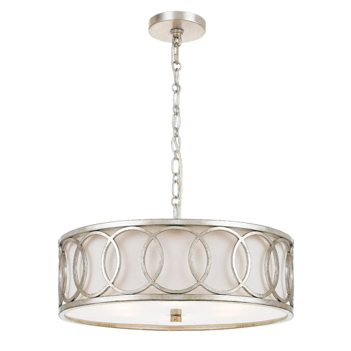 ##Antique Hardware## Libby Langdon Graham 6 Light Antique Silver Chandelier