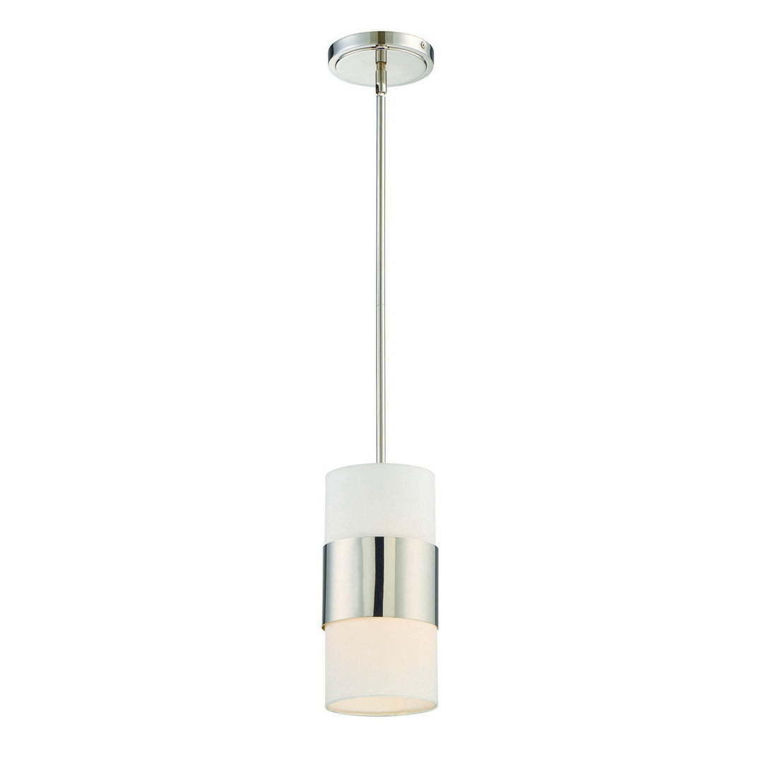 ##Antique Hardware## Libby Langdon Grayson 1 Light Polished Nickel Mini Pendant