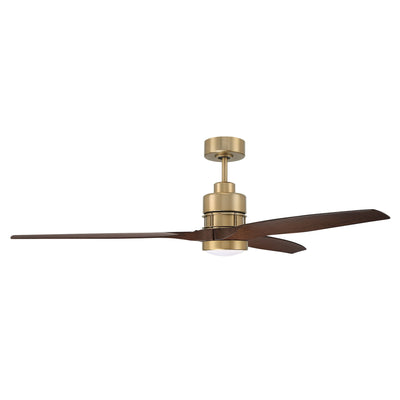 Antique Hardware 60" Sonnet WiFi in Satin Brass w/ Walnut Blades Ceiling Fan
