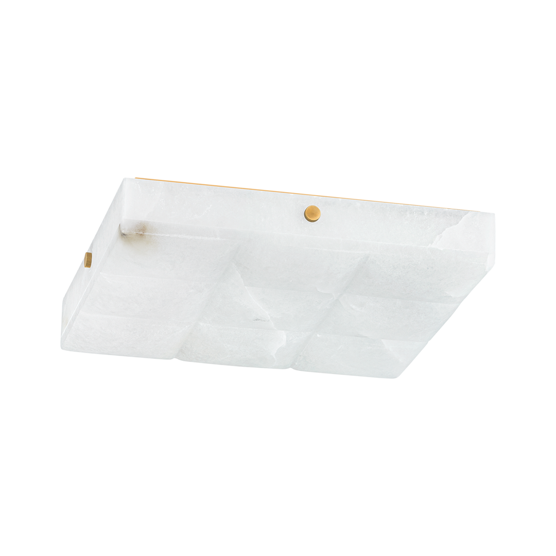 ##Antique Hardware## Gypsum Flush Mount