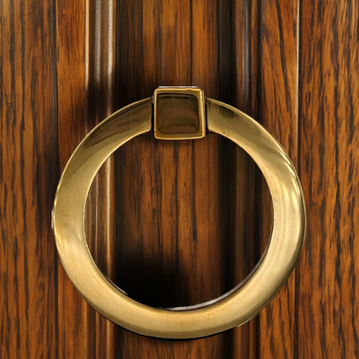 Antique Hardware 2 1/2 Inch Mission Style Solid Brass Drawer Ring Pull MISSION RING PULLS
