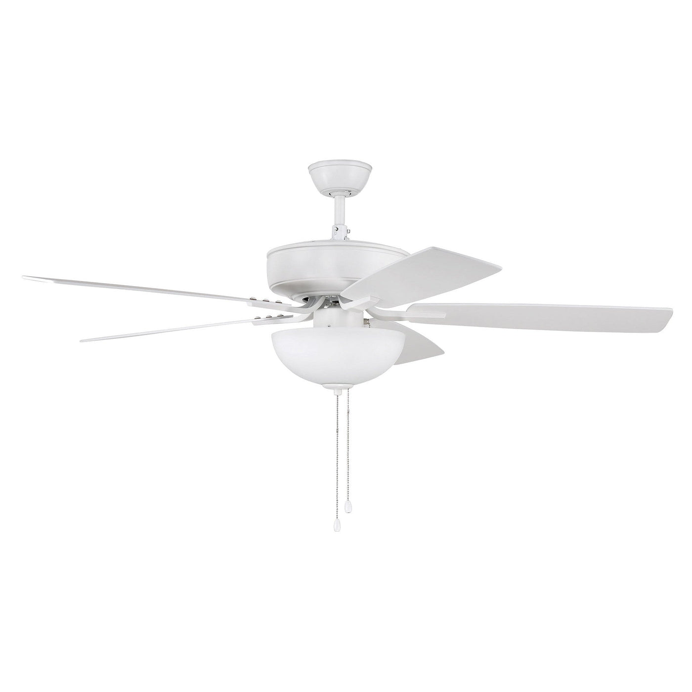 Antique Hardware 52" Pro Plus 211 in White w/ White/Washed Oak Blades Ceiling Fan