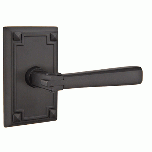 ##Antique Hardware## Arts & Crafts Lever With Rectangular Rosette (Several Finish Options)