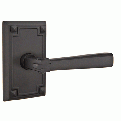 ##Antique Hardware## Arts & Crafts Lever With Rectangular Rosette (Several Finish Options)