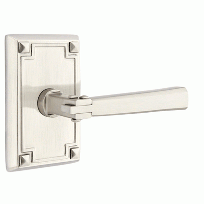 ##Antique Hardware## Arts & Crafts Lever With Rectangular Rosette (Several Finish Options)