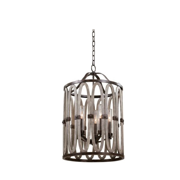 Antique Hardware Belmont 19 Inch Outdoor Foyer Chandelier