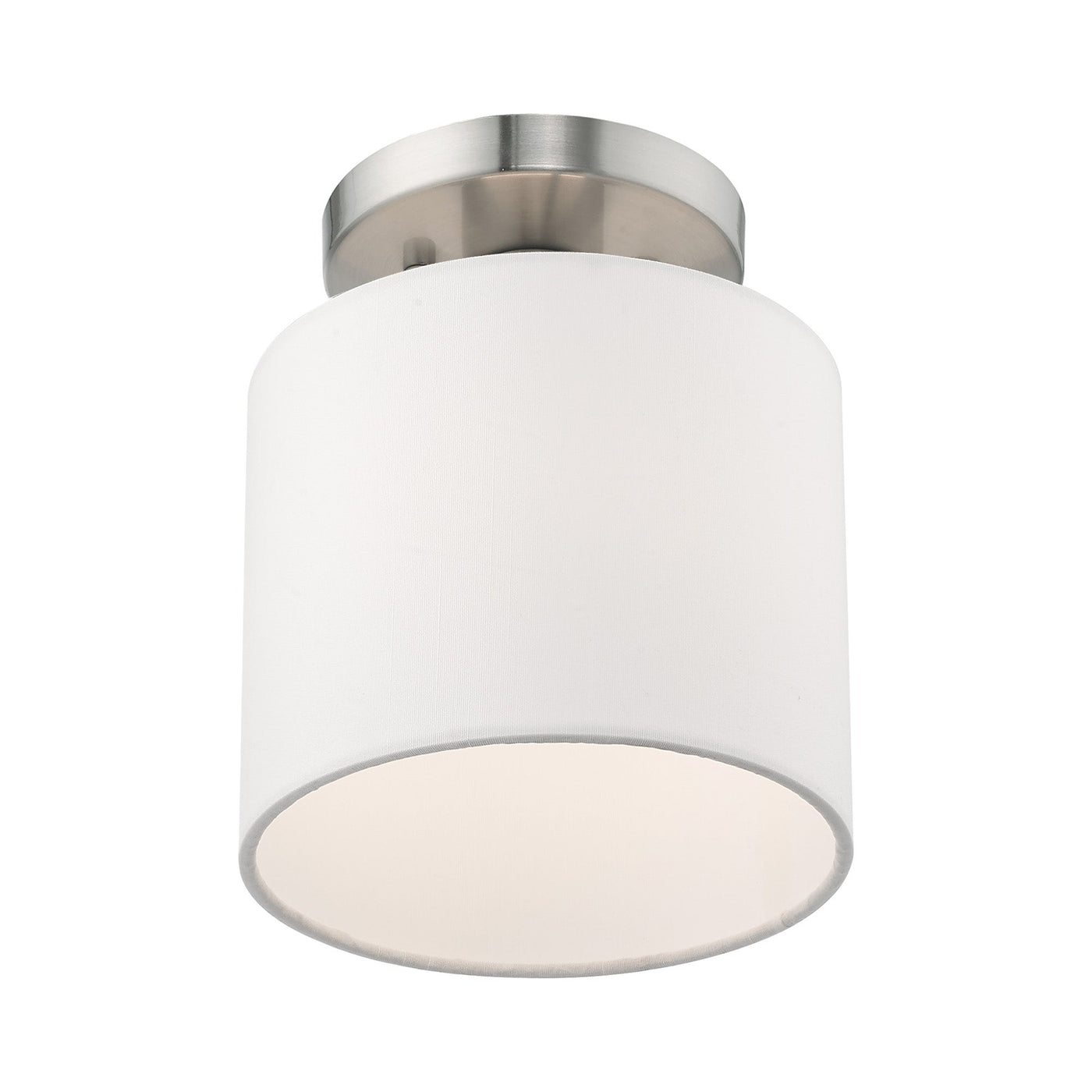 ##Antique Hardware## 1 Light Brushed Nickel Ceiling Mount